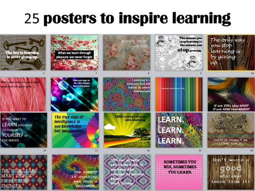 25 growth mindset posters