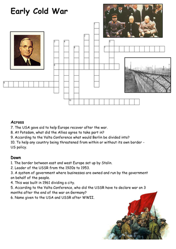The Early Cold War Crossword
