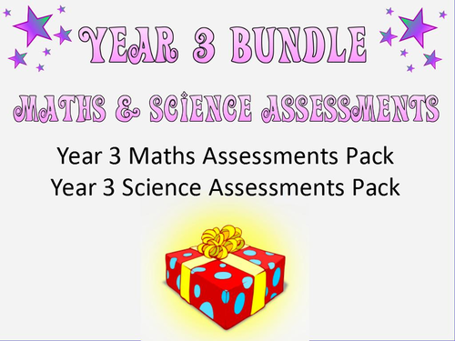 Year 3 Maths and Science Assessments and Tracking