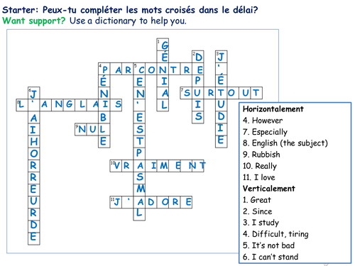 Crossword and wordsearch - Education (School)