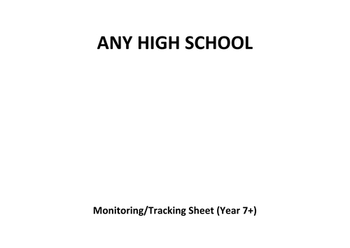 LESSON TRACKING TEMPLATE