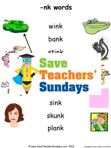 Nk Phonics Worksheets, Activities, Flash Cards, Lesson Plans and Other