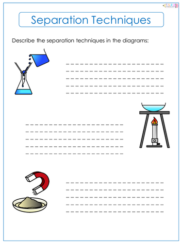 Separation Techniques Worksheet | Teaching Resources