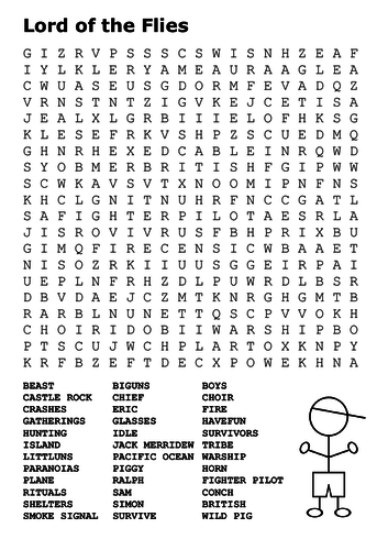 Lord of the Flies Word Search