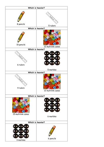 Which is heavier? | Teaching Resources