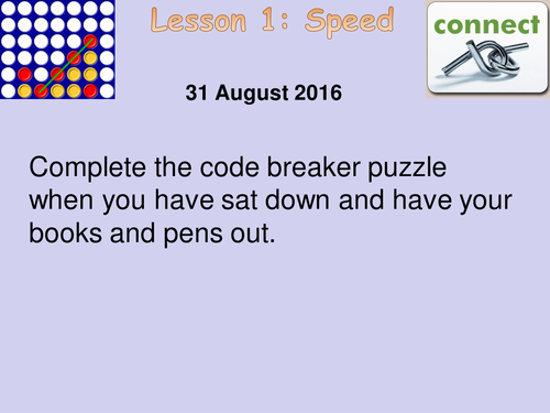 Motion and Pressure - Speed KS3