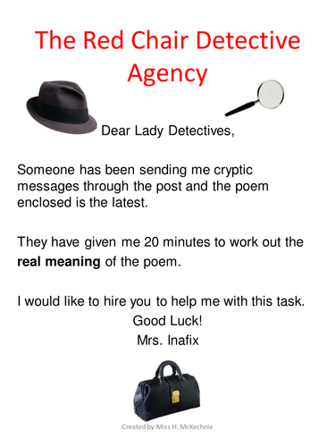 KS3 Analysing Poetry - Detective Lesson
