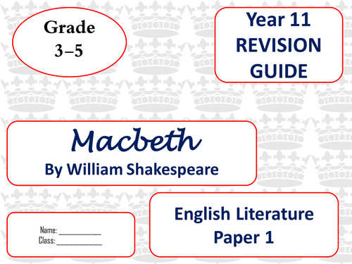 Macbeth mini revision guides for new spec