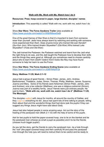 Following the Right Leader; Be the Best You Can Be Collective Worship Plan (KS2, KS3)