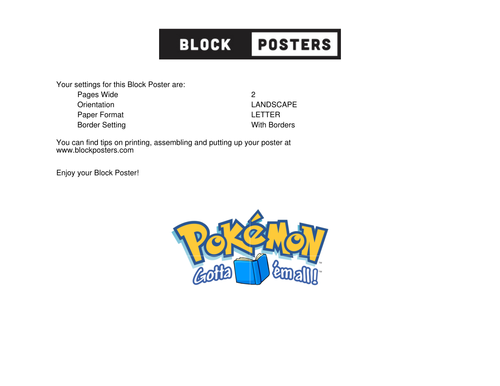 Pokemon display title