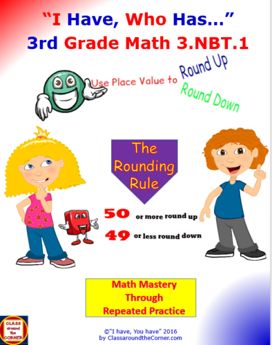 3rd Grade I Have, Who Has…  3.NBT.1 THE ROUNDING RULE
