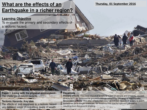 Impacts of Natural Hazard in richer country - Kobe, Japan - AQA2016