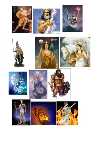 12 Greek Gods of Olympus Activity - KS2 Ancient Greece with interactive quiz