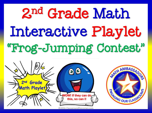 2nd Grade Math Interactive Playlet: “Frog-Jumping Contest”