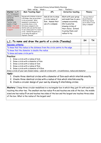 Year 6 week 4 Circles and Angles around a point
