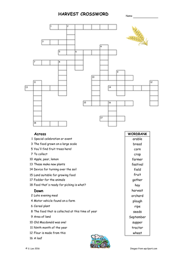 Harvest worksheets by jamakex - Teaching Resources - Tes