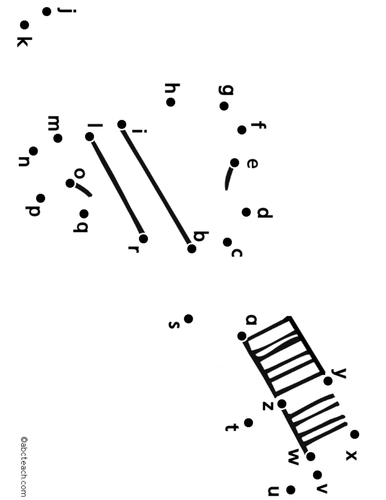 Dot to Dot: Toothbrush  (alphabet)