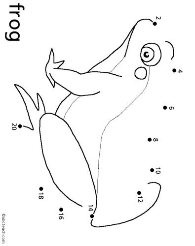 Dot to Dot: Pond - Frog (by 2s) | Teaching Resources