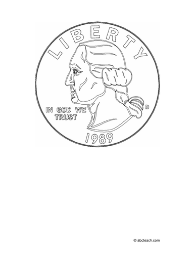 Coloring Page: Quarter