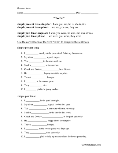 Worksheet: Present and Past Simple (elem/ ESL)