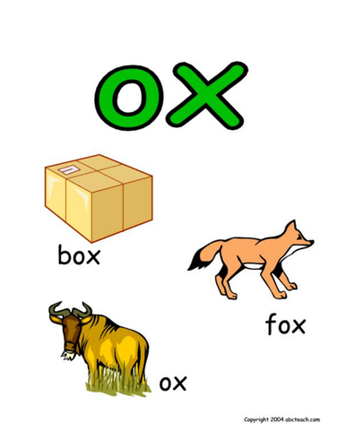 Poster: Word Family - OX