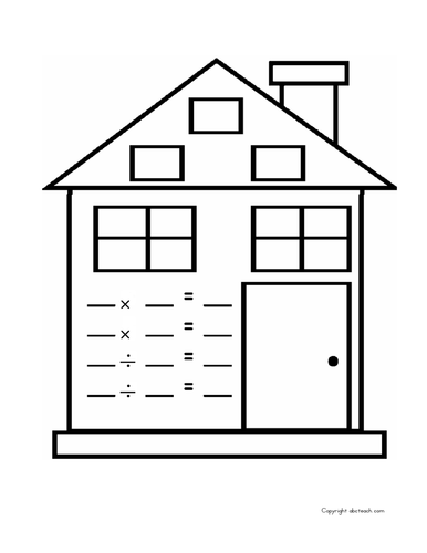 Worksheet: Fact Families (elementary)