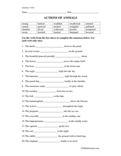 worksheet-verbs-animal-action-upper-elem-teaching-resources