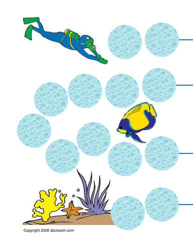 Game Board: Coral Reef (primary) - color