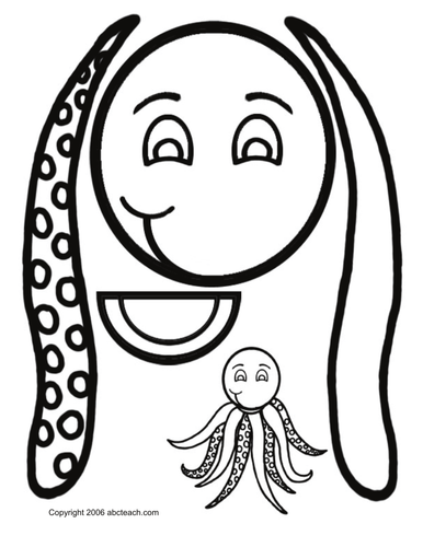 Paper Bag Puppet: Animals - Octopus