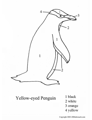 Color By Number: Penguins (set 2)