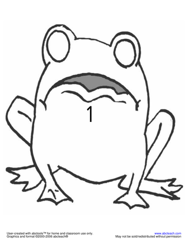 Shapebook: Frog Number Match