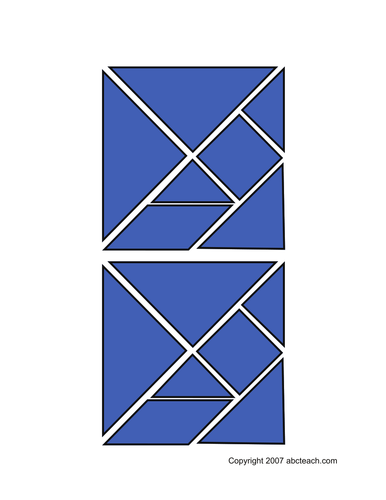 Tangram: Blue