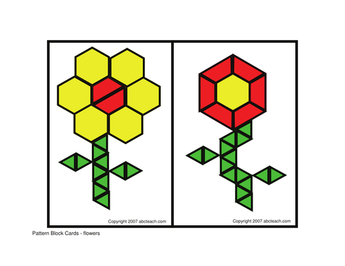 Pattern Block: Flowers (elem/upper elem)