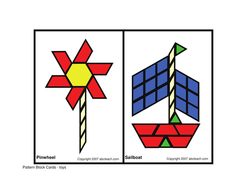 Pattern Block: Toys (elem/upper elem)