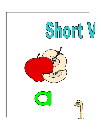 Large Poster: Short Vowel Sounds