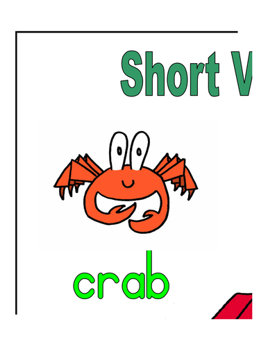 Large Poster: Short Vowel Sounds (version 2)