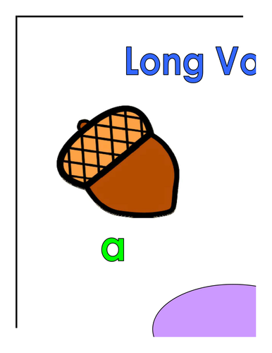 Large Poster: Long Vowel Sounds