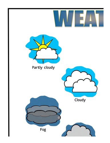 Large Poster: Weather (color)