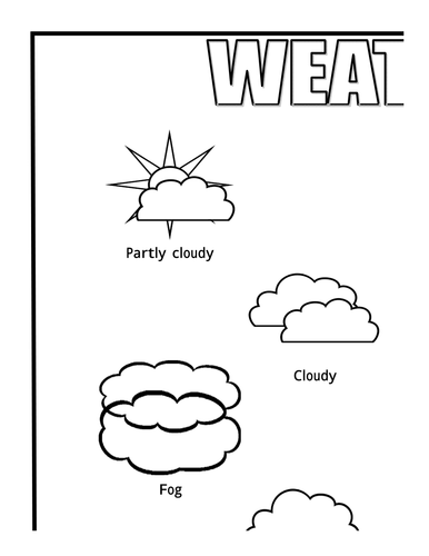 Large Poster: Weather (b/w)