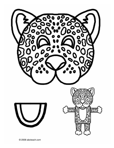 Paper Bag Puppet: Animal - Jaguar