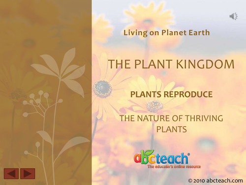 PowerPoint: Presentation with Audio: Plant Kingdom 4: Plants Reproduce (upper elem/middle/high)
