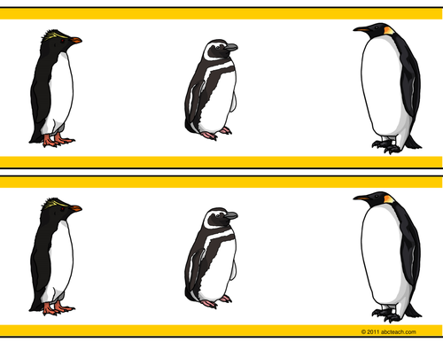 Bulletin Board: Penguin Theme Straight Border Set 1 (primary/elem)