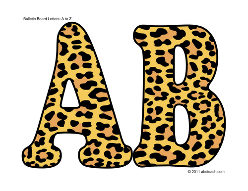 Bulletin Board: Skills Safari Alphabet (color)