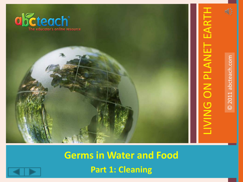 PowerPoint: Presentation with Audio: Soil 4: Germs in Food and Water Part 1 (upper elem/middle/high)