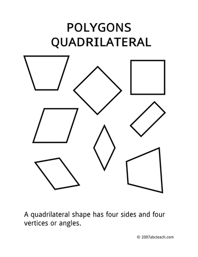 Posters: Shapes - Quadrilateral