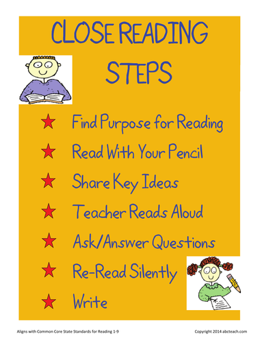 Poster: Close Reading (elem)