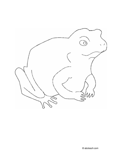 Coloring Page: Frog