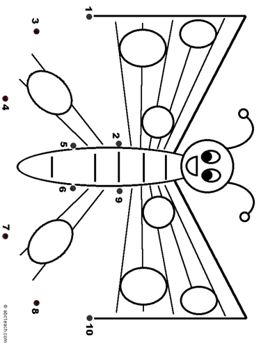 Dot to Dot: Butterfly (to 10)