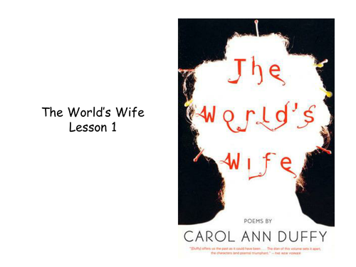 Selection of Poetry from Duffy's The World's Wife