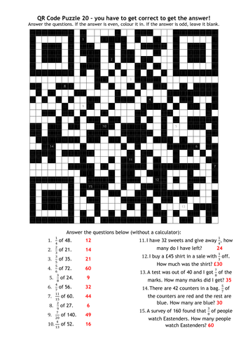QR Code Puzzles Bundle
